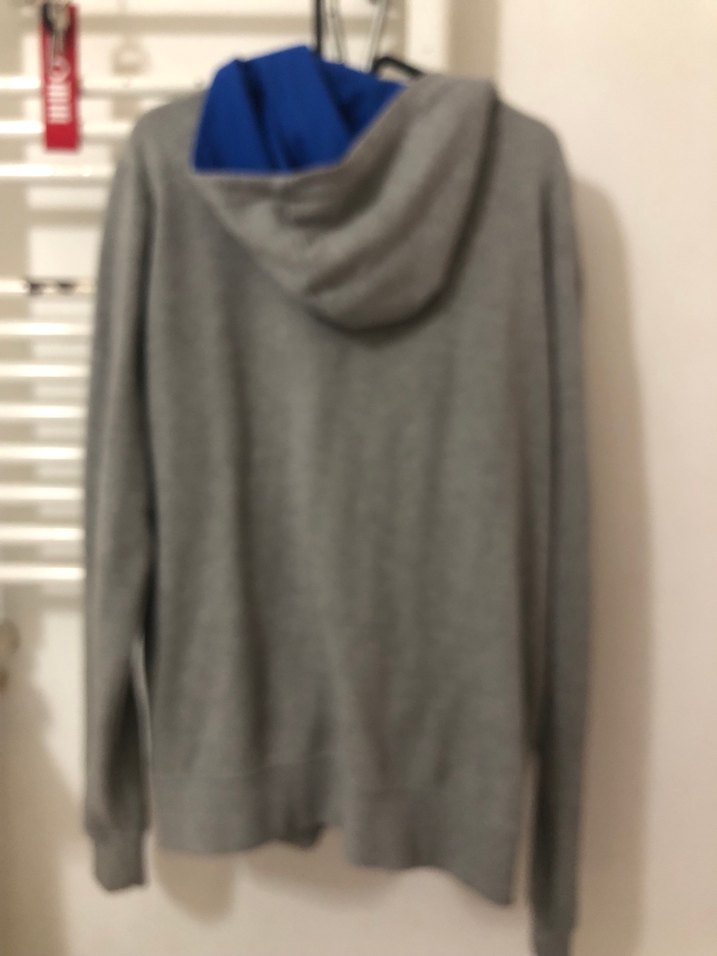 Gri Fermuarlı Erkek Kapüşonlu Sweatshirt - Görsel 5