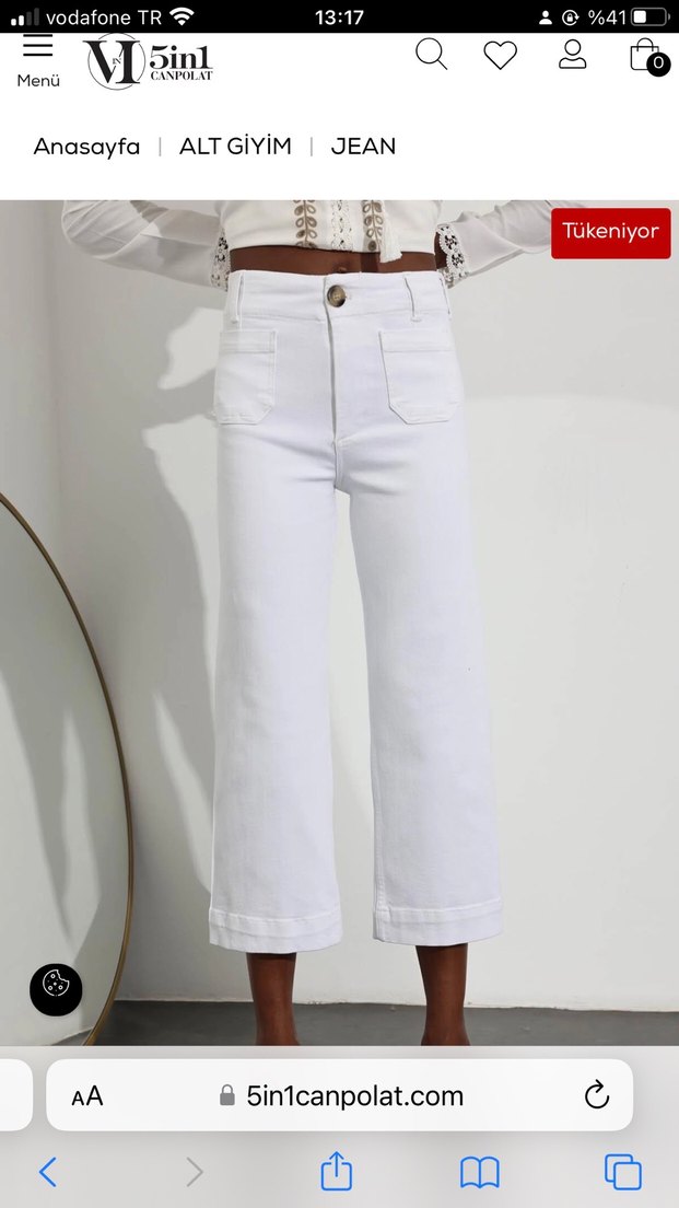 5in1Canpolat Cropped Jean - Görsel 3