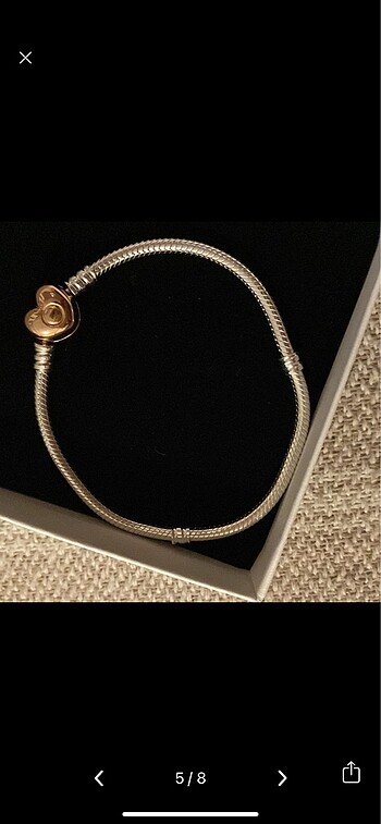Sıfır pandora bileklik 19 cm