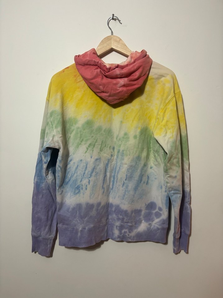 Kadın Çok Renkli New Balance Batik Kapüşonlu Sweatshirt - Görsel 3