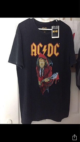 ACDC lisanslı tişört