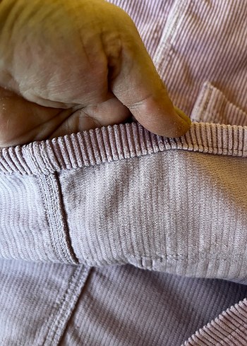 Mor kadife askılı salopet elbise - Görsel 4