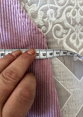 Mor kadife askılı salopet elbise - Görsel 5