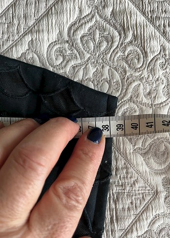 İşlemeli Straplez Fırfırlı Bustiyer - Görsel 5