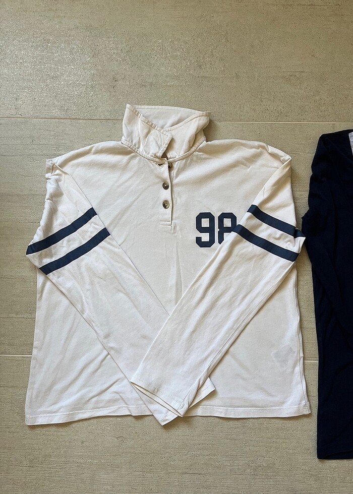 Kız çocuk ince bluz sweat - Görsel 3