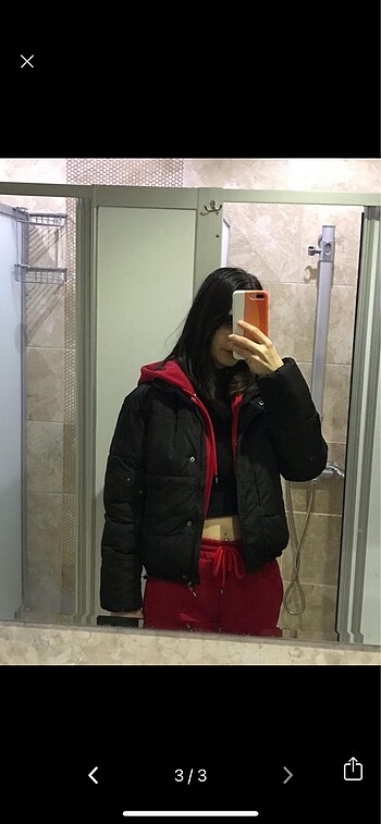 Zara LCW Şişme Siyah Mont