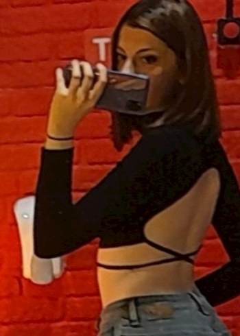 s Beden siyah Renk Siyah Kadın Boğazlı Crop Top