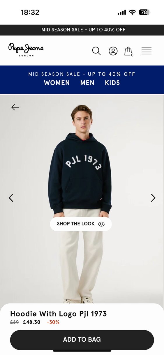 Erkek Pepe jeans london   Sweatshirt - Görsel 2