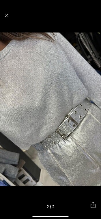 Dilvin Gümüş havuç pantolon