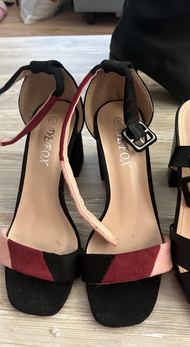 Kadın Siyah Topuklu Tokalı Akşam Ayakkabısı - Görsel 5