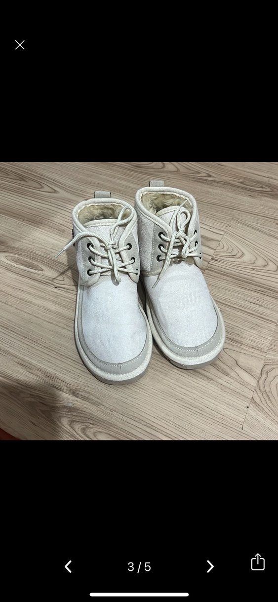 Kadın Gri Beyaz Dolgu Topuklu Sıcak Bot - Görsel 3