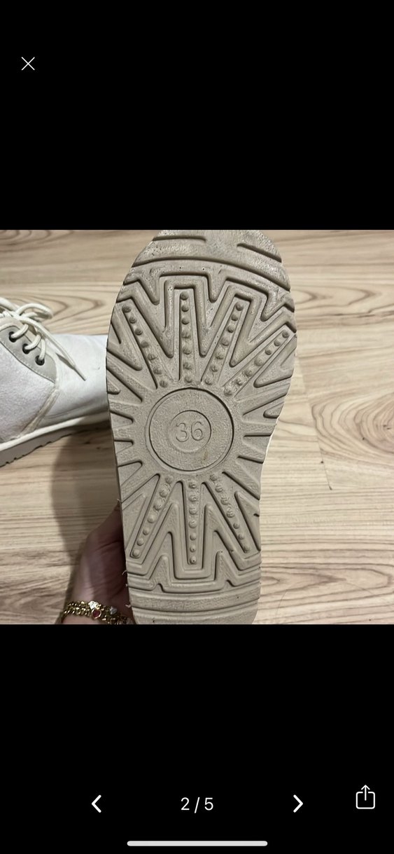 Kadın Gri Beyaz Dolgu Topuklu Sıcak Bot - Görsel 2