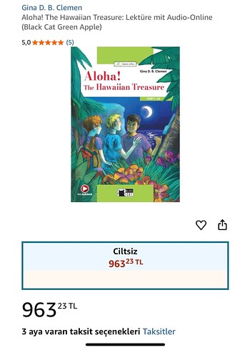 Aloha! The Hawaiian Treasure - A2 seviye Çocuk Kitabı