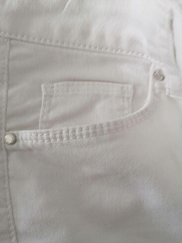 s Beden beyaz Renk Bayan Dar Paça Jeans