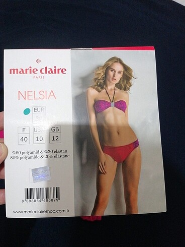 38 Beden çeşitli Renk MARIE CLAIRE NELSIA Bikini