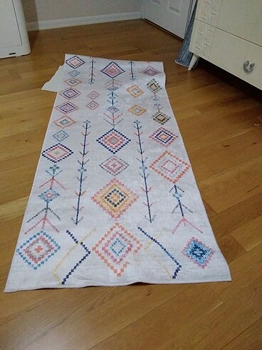 Kilim Desenli Kaydırmaz Yolluk (80x250)