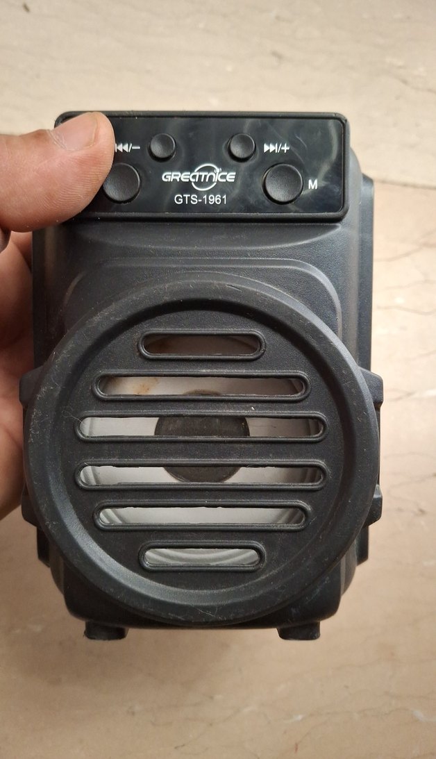 GRECTnICE GTS-1961 Siyah Bluetooth Hoparlör - Görsel 4