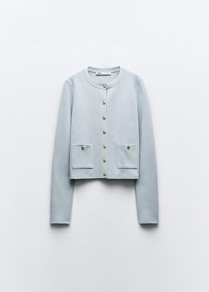 ZARA Bebe Mavi Hırka - Görsel 2