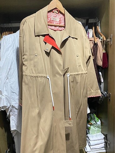 KAYRA Camel Trench / Yağmurluk - Görsel 3