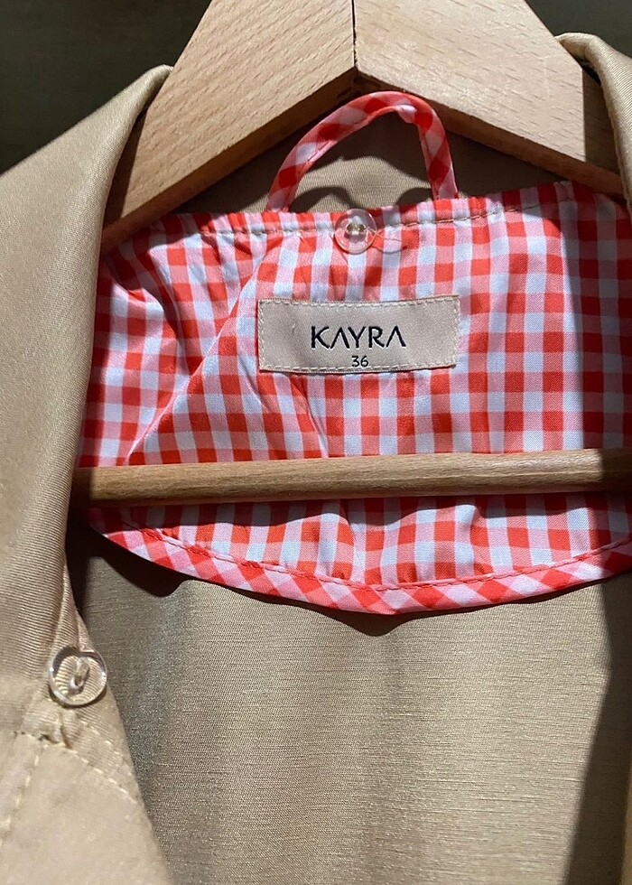 KAYRA Camel Trench / Yağmurluk - Görsel 2