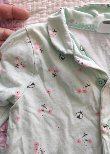 LC Waikiki Uzun Kollu Rahat Yeşil Kadın Pijama Takımı