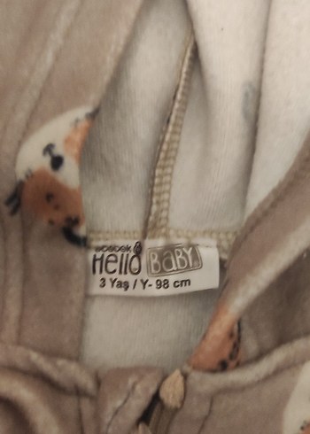 Kapüşonlu Fermuarlı Bebek Erkek Tulum - Görsel 3