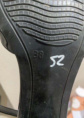 Siyah kalın kısa topuk Tokalı Stiletto - Görsel 7