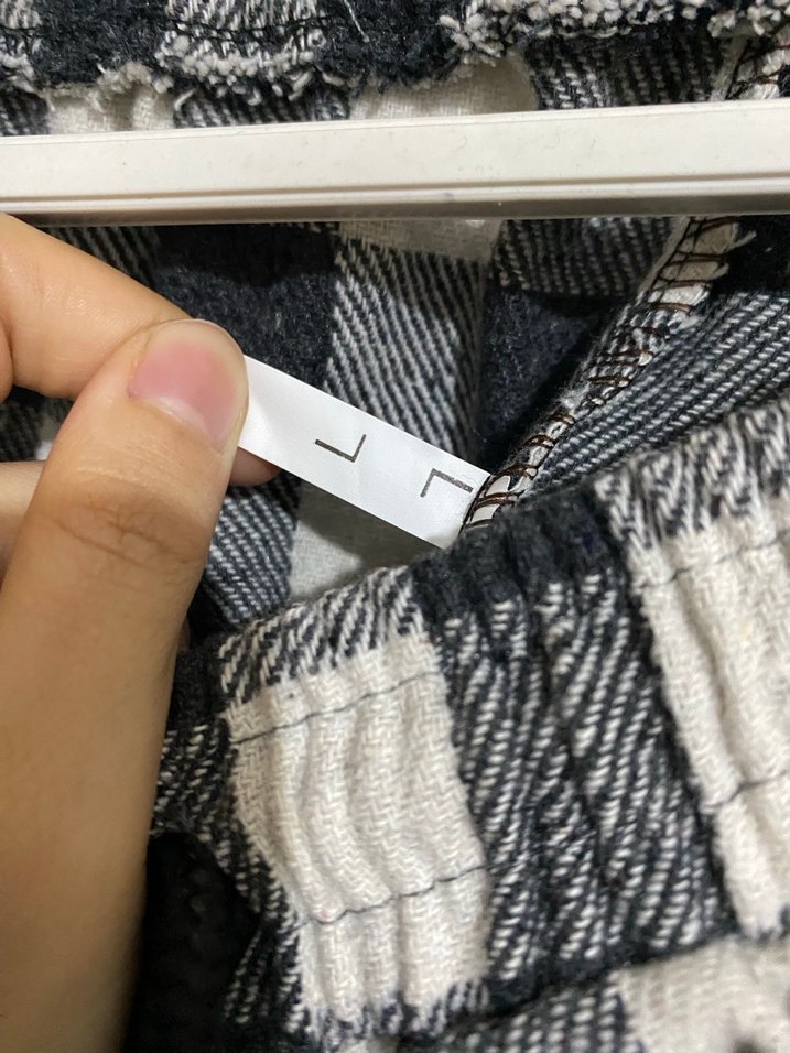 Gri Ekoseli Rahat Kesim Kadın Pantolon - Görsel 2