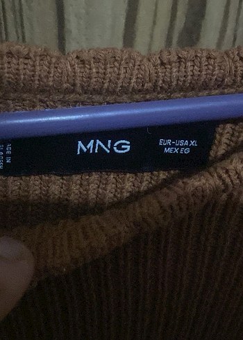 Bohem Tarz Kahverengi Örgü Kadın Kazak - Görsel 2