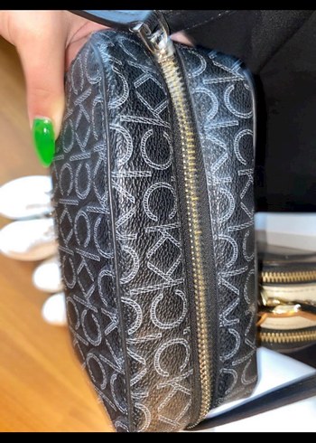 Calvin Klein Calvin Klein Gri Desenli Kadın Çapraz Çanta