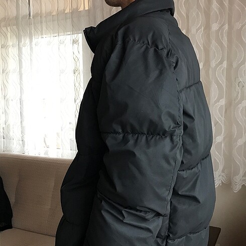 l/xl Beden siyah Renk Zara Erkek şişme Mont