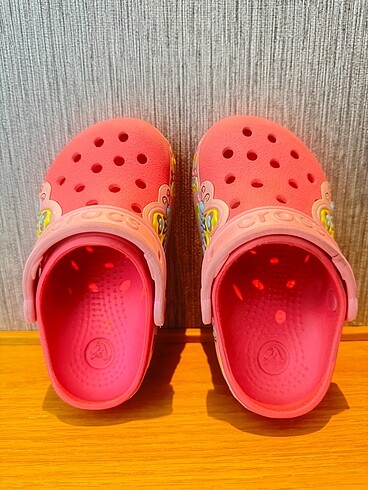 25 Beden pembe Renk Crocs Kız Çocuk Terlik c9 numara