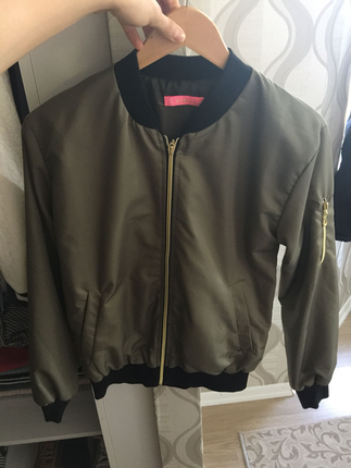 Haki bomber ceket ince