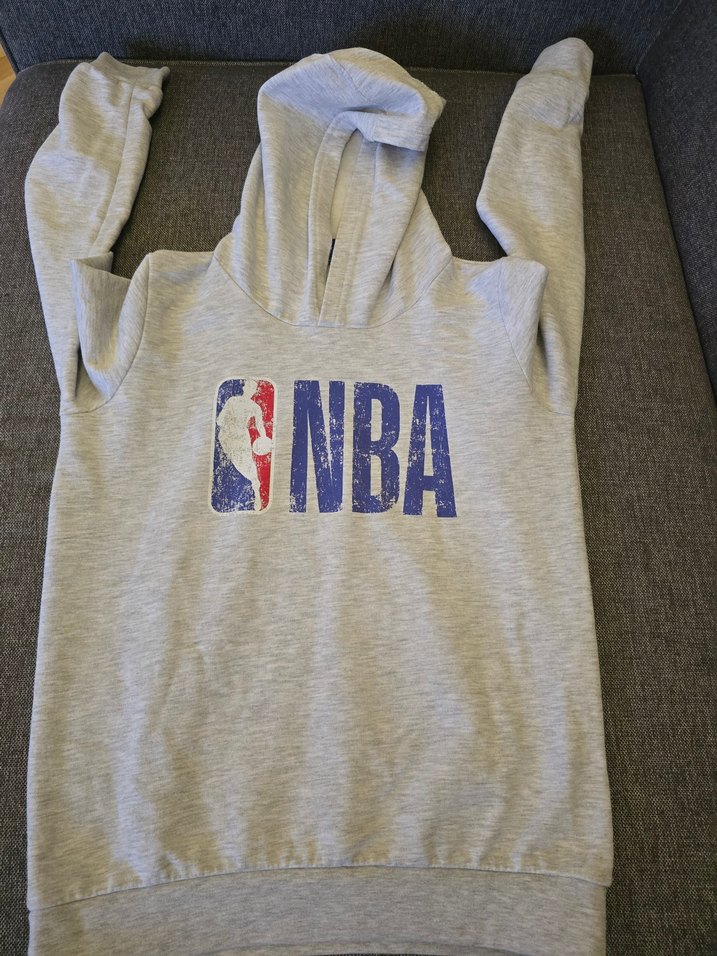 NBA Baskılı Gri Erkek Çocuk Sweatshirt - Görsel 2