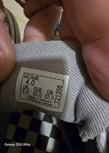 Renkli Desenli Vans Çocuk Spor Ayakkabı - Görsel 3