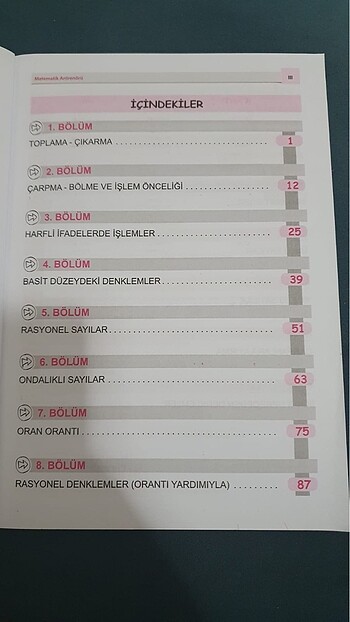 Beden Matematik test kitabı