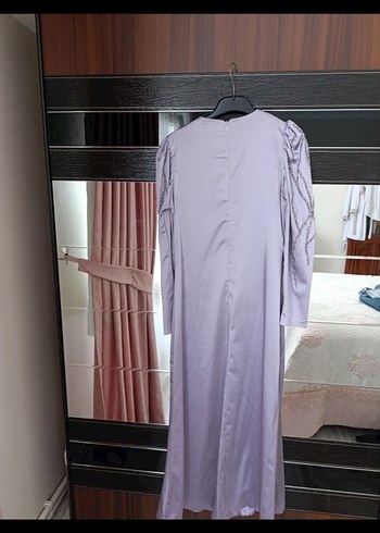 Taş İşlemeli sorunsuz tesettür Abiye Elbise - Görsel 5