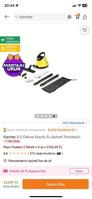 Karcher buhar temizlik makinası