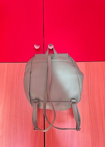 Su Yeşili Deri Kadın Sırt Çantası - Görsel 2