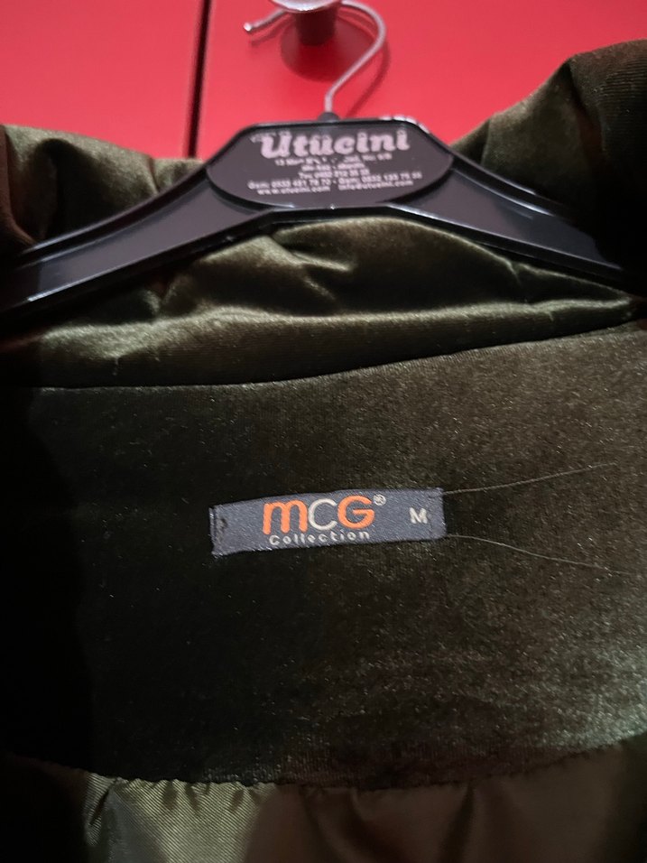 Parlak Yeşil Kadın Mini Mont - Görsel 3