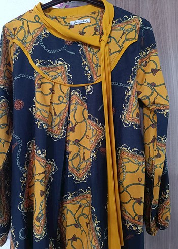 Uzun Kol Zincir Detaylı Bohem Tunik - Görsel 2