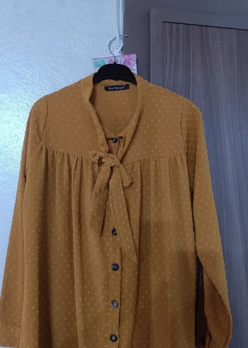 Düğmeli Uzun Kollu Bohem Tunik - Görsel 3