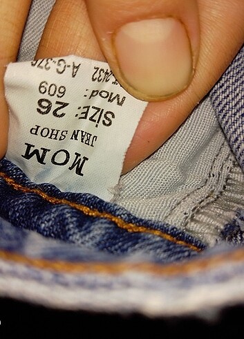 26 Beden mavi Renk Mom Jean