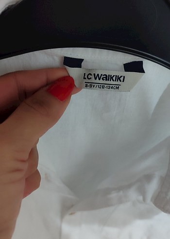 Erkek Çocuk Beyaz Keten Kısa Kollu Gömlek 8 9 yaş - Görsel 3