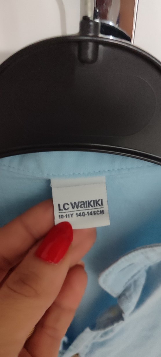 Mavi Kısa Kollu Erkek Keten Gömlek - Görsel 3