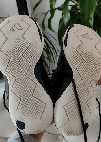 Adidas Siyah Gri Bağcıklı Basketbol Ayakkabısı - Görsel 4