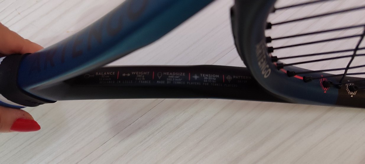 Mavi Tenis Raketi - Dark Tonlarda - Görsel 3