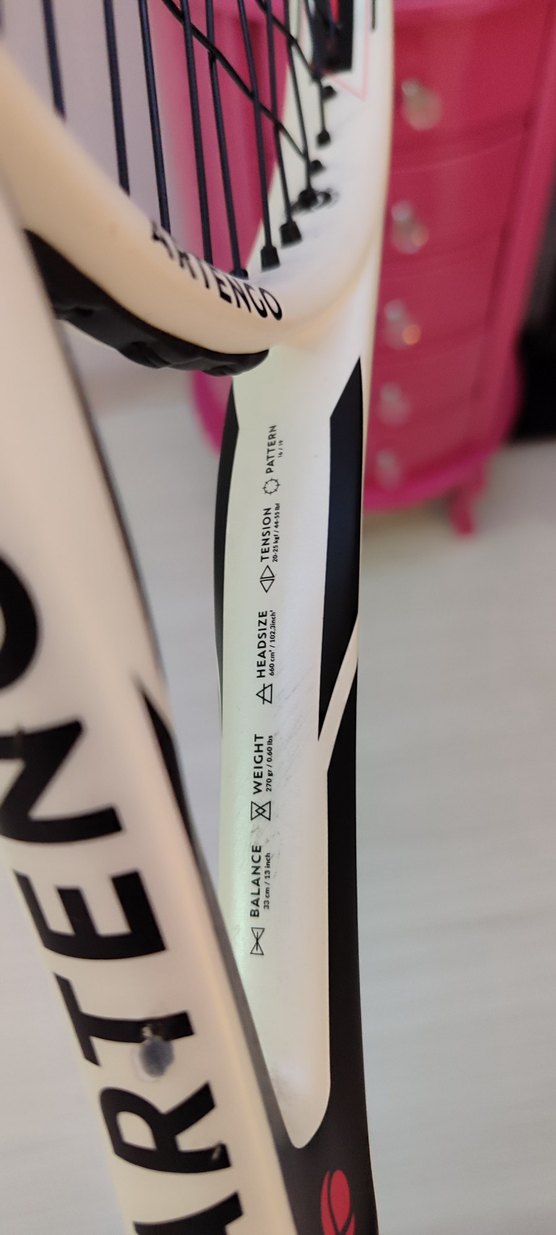 Beyaz Artengo Tenis Raketi - Görsel 4