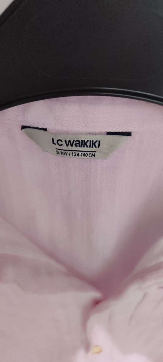 Erkek Çocuk Keten Kısa Kollu Gömlek 9 10 yaş - Görsel 3