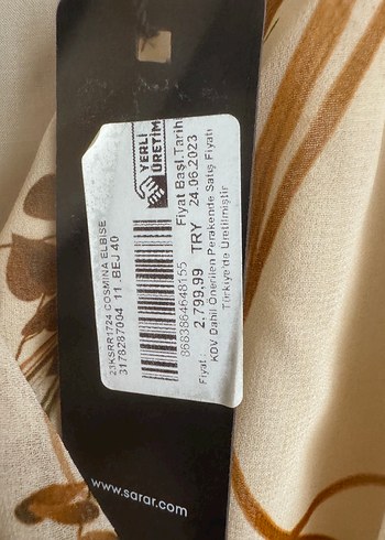 Bej V Yaka Bohem Uzun Elbise - Görsel 4